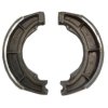 Suzuki 500T - 2 Rear Brake Shoes - Green Pad - 30mm Width Brake Shoes, 4mm Thickness New Pad. Padding Service for your Old Parts.